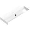 Thebalux wastafel quadro 120cm keramiek 1x kom zonder kraangat SW717305