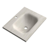 BRAUER Dune Medium Lavabo - 60cm - 1 vasque - 1 trou de robinet - pierre frittée - Ivory Travertin SW1477943