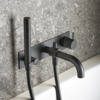 Hotbath Cobber X Partie de finition pour robinet baignoire/douche inverseur automatique Noir mat SW440762 Hotbath Cobber X Partie de finition pour robinet baignoire/douche inverseur automatique Noir mat SW440762