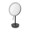 Zack Alona miroir cosmétique 13,3x20x37,8cm miroir sur pied inclinable avec piles noir revêtement en poudre SW484539