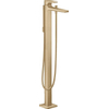Hansgrohe Metropol élément de finition pour robinet de baignoire autoportant montage au sol avec inverseur avec bec fixe 23.5 cm bronze brossé SW297552