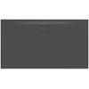 Villeroy & Boch Ecora douchebak - 160x90x3.5cm - afvoer lange zijde - anthracite (antraciet) SW1558993
