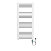 Belrad Radiateur sèche-serviettes électrique - 120x50cm - 700W - raccordement à droite - inox brossé SW1577187