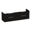 BRAUER Elevate meuble sous-lavabo 160 sans poignées de prise, 4 tiroirs à fermeture douce et 2 découpes pour siphon - Timber Black SW1200192