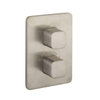 Crosswater Atoll Thermostatische Crossbox - inbouw - met afbouwdeel - 2 functies - geborsteld RVS SW1224153