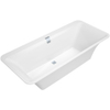 Villeroy et Boch Squaro Edge 12 Baignoire quaryl ovale 180x80cm avec pieds et vidage avec trop plein blanc 0942249 Villeroy et Boch Squaro Edge 12 Baignoire quaryl ovale 180x80cm avec pieds et vidage avec trop plein blanc 0942249