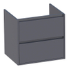 Saniclass New Future wastafelonderkast 60x46x55cm 2 softclose greeploze lades met 1 sifonuitsparing MDF hoogglans Grijs SW24879 Saniclass New Future wastafelonderkast 60x46x55cm 2 softclose greeploze lades met 1 sifonuitsparing MDF hoogglans Grijs SW24879