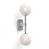Astro Tacoma Twin Wandlamp/Plafondlamp - 230V - IP44 - bol - geribbeld - wit glas - chroom SW1569662