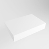 Mondiaz TOP 41 Topblad - 40x41x12cm - geschikt voor afdekplaat - Solid surface - Talc SW1025043