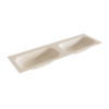 Mondiaz BIG small Linen solid surface inbouw wastafel 150cm dubbel SW423978 Mondiaz BIG small Linen solid surface inbouw wastafel 150cm dubbel SW423978