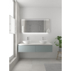 Bruynzeel Giro badmeubelset 49x150x46cm 2 wasbakken 2 lades met spiegel met softclose composite fjord groen SW384364 Bruynzeel Giro badmeubelset 49x150x46cm 2 wasbakken 2 lades met spiegel met softclose composite fjord groen SW384364
