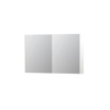 INK SPK2 spiegelkast – 120x74x14 cm – 2 deuren, dubbelzijdige spiegeldeuren – Wit mat SW353350
