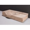 Forzalaqua Laguna wastafel 80x40x12cm RECHTHOEK 1 wasbak Travertin gezoet beige SW67892 Forzalaqua Laguna wastafel 80x40x12cm RECHTHOEK 1 wasbak Travertin gezoet beige SW67892