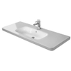 Duravit Durastyle lavabo 120x48cm 1 trou de robinet trop-plein WonderGliss blanc brillant SW54154