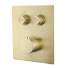 Wiesbaden caral click pro kit de garniture thermostat encastré 2 voies laiton brossé SW717350