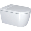 Duravit Sensowash Starck F Lite douchewc - 37.8x57.5cm - spoelrandloos - met closetzitting - compact - glans wit SW420600