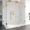 Saniclass Create Douchecabine 3-delig 100x200x180cm profielloos met antikalk en 8mm veiligheidsglas Goud geborsteld SW638574 Saniclass Create Douchecabine 3-delig 100x200x180cm profielloos met antikalk en 8mm veiligheidsglas Goud geborsteld SW638574