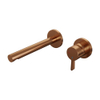Brauer Copper Edition inbouw wastafelmengkraan met rechte uitloop links en rozetten model E1 Koper geborsteld PVD SW374469 Brauer Copper Edition inbouw wastafelmengkraan met rechte uitloop links en rozetten model E1 Koper geborsteld PVD SW374469