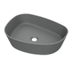 Arcqua Rocker Vasque - posé - organique - gauche - 50x37cm - gris mat SW976314