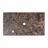 Saniclass Dark Emperador plan sous vasque - 60x46cm - 1 trou de robinet - 1 découpe pour le siphon - pierre naturelle marbrée SW1242383