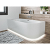 Riho Desire hoekbad acryl bad rechts 184x84cm met sifon met LED Plint glans wit SW412177 Riho Desire hoekbad acryl bad rechts 184x84cm met sifon met LED Plint glans wit SW412177