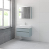 Bruynzeel Roma badmeubelset 80x60.5x46cm met softclose inclusief spiegelkast fjord groen SW384841 Bruynzeel Roma badmeubelset 80x60.5x46cm met softclose inclusief spiegelkast fjord groen SW384841