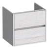 BRAUER Adore meuble sous-lavabo - 60x46x55cm - 2 tiroirs à fermeture douce - sans poignées - 1 découpe pour siphon - Forest Seashell SW1198360