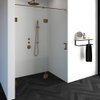 Saniclass Create douchedeur 150x200cm 2-delig profielloos met antikalk en 8mm veiligheidsglas koper SW486638 Saniclass Create douchedeur 150x200cm 2-delig profielloos met antikalk en 8mm veiligheidsglas koper SW486638