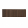 H&R Badmeubelen Juice Meuble sous vasque - 120x45x40cm - angle gauche arrondi - 1 tiroir - poignée intégrée - coffee SW1489776