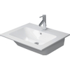 Duravit Me by starck lavabo-meuble 63x49cm 1 trou de robinet avec trop-plein blanc SW88247