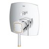 Grohe Grandera Partie de finition mitigeur bain encastrable avec inverseur Chrome/or SW296732 Grohe Grandera Partie de finition mitigeur bain encastrable avec inverseur Chrome/or SW296732