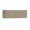 H&R Badmeubelen Juice Wastafelonderkast - 120x45x40cm - rechterhoek afgerond - 3D-front - 2 lades - geïntegreerde greep - olive SW1259978