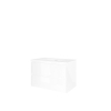 Proline elegant ensemble de meubles de salle de bains 80x46x54cm avec 1 trou pour robinet et meuble symétrique porcelaine blanc brillant/blanc brillant SW349390