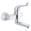 Grohe EuroPro Veiligheidswandkraan - met koppelingen - chroom 0465163