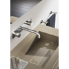 Hotbath Cobber Afbouwdeel wastafelmengkraan - 3 gats - met achterplaat en 18 cm uitloop - geborsteld nikkel (RVS) SW229699