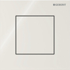 Plaque de commande Geberit type 40 urinoir - pneumatique - carré - gris sable SW1237482