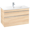 Villeroy & Boch venticello Meuble sous lavabo 95.3x50.2x59cm avec 2 tiroirs orme impresso GA54103 Villeroy & Boch venticello Meuble sous lavabo 95.3x50.2x59cm avec 2 tiroirs orme impresso GA54103