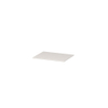 INK Topdeck Wastafelblad - 90x45x2cm - tbv onderkast - MDF lak - Hoogglans wit SW68711