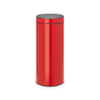 Brabantia Touch Bin Poubelle - 30 litres - seau intérieur en plastique - passion red SW1117311