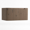 H&R Badmeubelen Juice Wastafelonderkast - 80x45x40cm - afgeronde hoeken - 3D-front - 1 lade - geïntegreerde greep - tucson oak SW1259106
