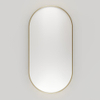 Haceka Deco miroir - 80x40cm - ovale - or brossé SW1102385