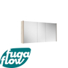 FugaFlow Eccelente Arredo spiegel badkamer spiegelkast - 120x63x16cm -inclusief zijpanelen - beech (hout) - Black Friday - SW1123969