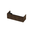 INK Meuble sous-lavabo - 120x45x38cm - 1 tiroir - push to open - MDF - fraisé - placage - Chocolate SW1174834