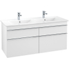 Villeroy & Boch venticello wastafelonderkast - 125.3x59cm 4x lade - mat wit GA43717