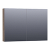 Saniclass Plain Spiegelkast 99x70x15cm Burned Bark SW392955 Saniclass Plain Spiegelkast 99x70x15cm Burned Bark SW392955