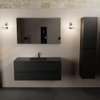 Mondiaz AIVY Ensemble de meuble - 120x45x50cm - 1 trou de robinet - 1 vasque Urban Solid surface - Centre - 2 tiroirs - avec miroir - MDF Urban SW892223