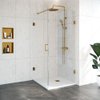 Saniclass Create Pendeldeuren 90x200x90cm profielloos met antikalk en 8mm veiligheidsglas Goud geborsteld SW638746 Saniclass Create Pendeldeuren 90x200x90cm profielloos met antikalk en 8mm veiligheidsglas Goud geborsteld SW638746