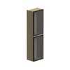 Thebalux Hoge kast 165x45x29 2x glasdeur 1x greeplijst aluminium links draaiend t.b.v. Type 1/3/5/9 SW841113