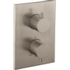 Crosswater MPRO Crossbox Douchekraan - inbouw - thermostatisch - 3 functies - inclusief inbouwdeel - geborsteld RVS SW1390065