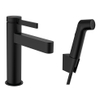 Hansgrohe Finoris 1-gr wastafelkraan 110 met bidet handdouche en doucheslang 160cm mat zwart SW1567476